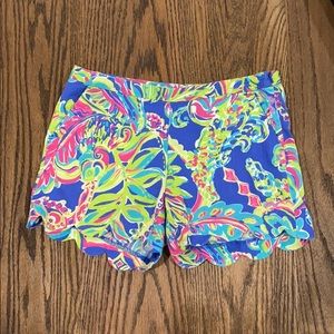 Lilly Pulitzer Scalloped Shorts Size 0